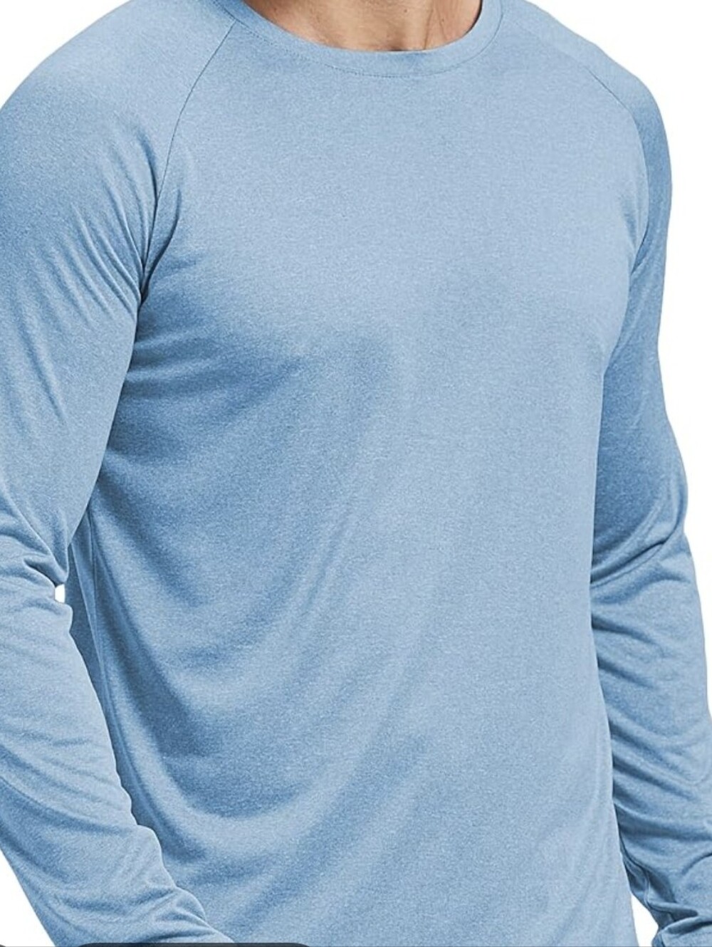 Anawooko Light Blue Men's Long Sleeve Dry Fit NWT SMALL